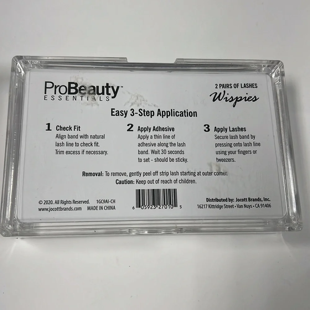 Pro Beauty Essentials Whispies 2 Pair of Lashes in Box - Never Used